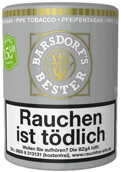 Barsdorf's Bester Bright Virginia Dose stehend von vorne