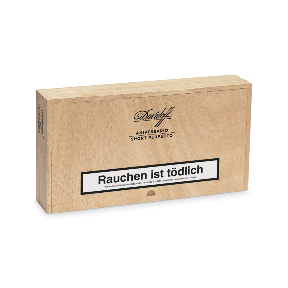 Davidoff Aniversario Short Perfecto - Kiste vorne geschlossen