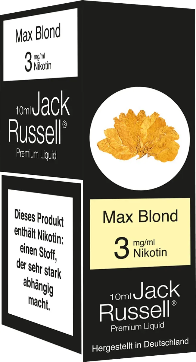 Jack Russell Liquid Max Blond 3mg Verpackung
