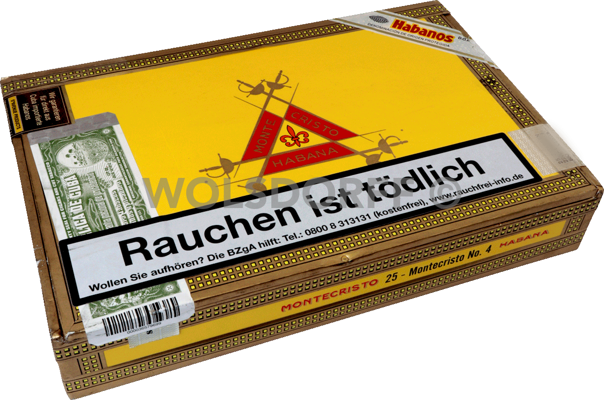 Montecristo No. 4 - Kiste seitlich geschlossen