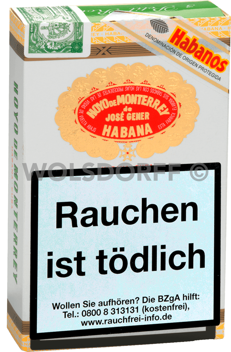 Hoyo de Monterrey Petit Robusto - Pappetui vorne geschlossen