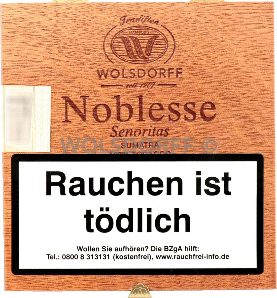 Noblesse Senorita Sumatra Kiste Vorderseite