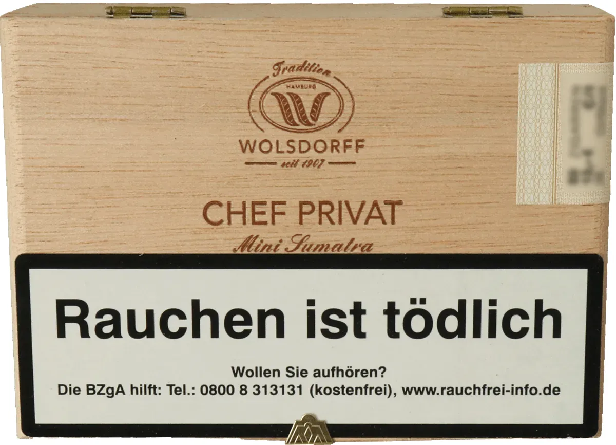 Chef Privat Mini Sumatra Kiste Vorderseite