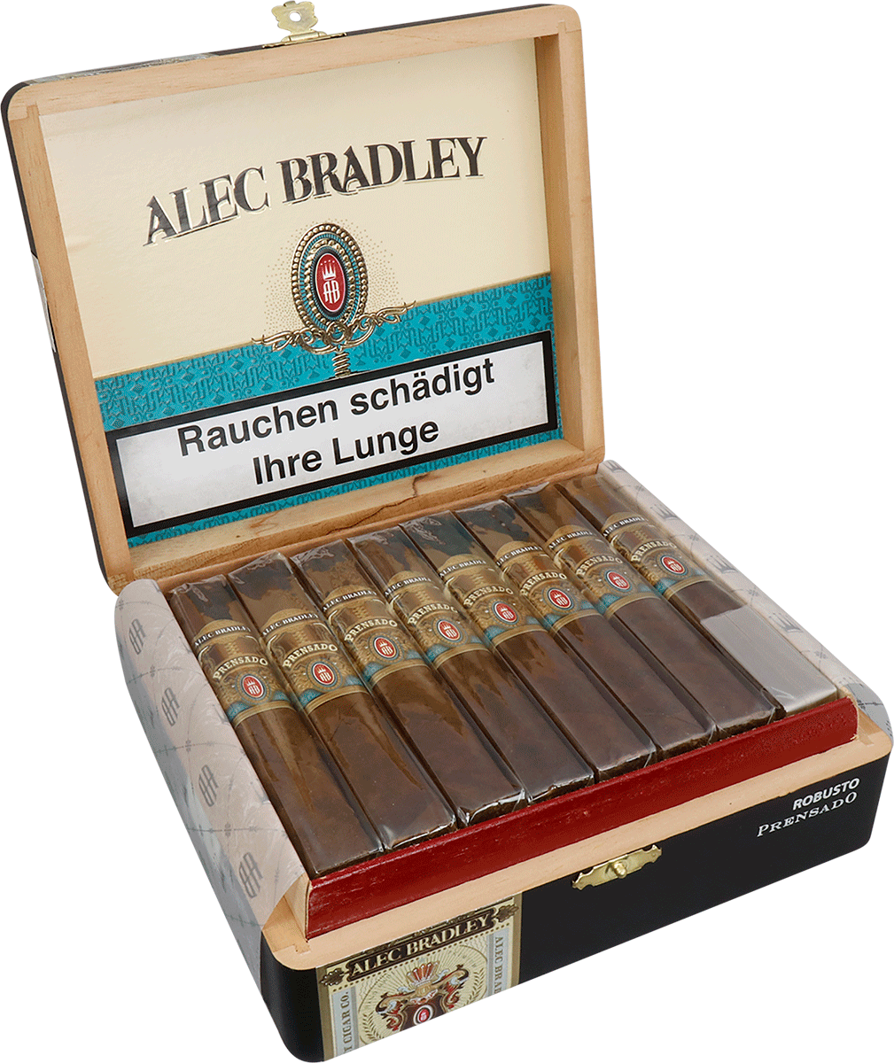 Alec Bradley Prensado - Kiste seitlich geöffnet
