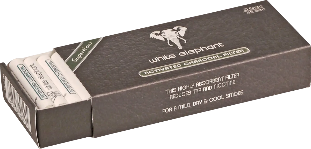 White Elephant Aktivkohlefilter offen