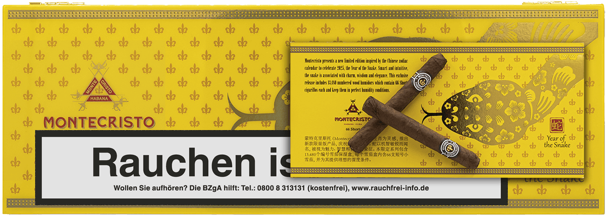 Montecristo Short 66 Year of the Snake - Kiste vorne geschlossen