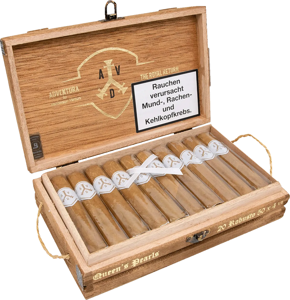 ADV Queens Pearls Robusto Kiste offen