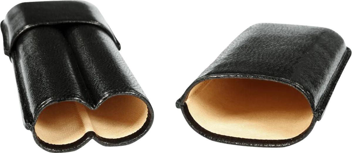 Martin Wess Zigarrenetui schwarz offen