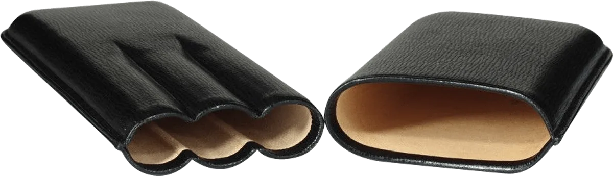 Martin Wess Zigarrenetui Dante schwarz offen