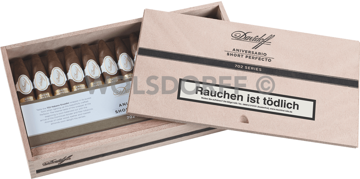 Davidoff 702 Series - Kiste vorne geöffnet
